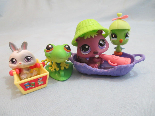 Littlest Pet Shop Lot 8 RANDOM (4 Pets + 4 Accessories) 100% Authentic SEE VIDEO