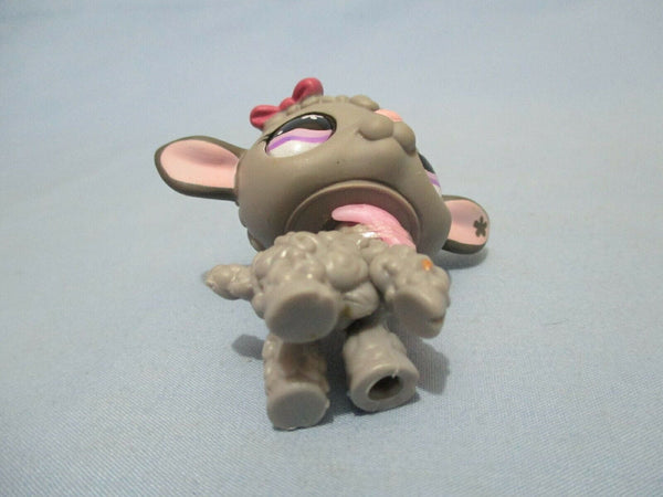 LIKE NEW Littlest Pet Shop Lamb Sheep 477 with Original Pink Collar Accessory Lps Authentic Nov30npoHG