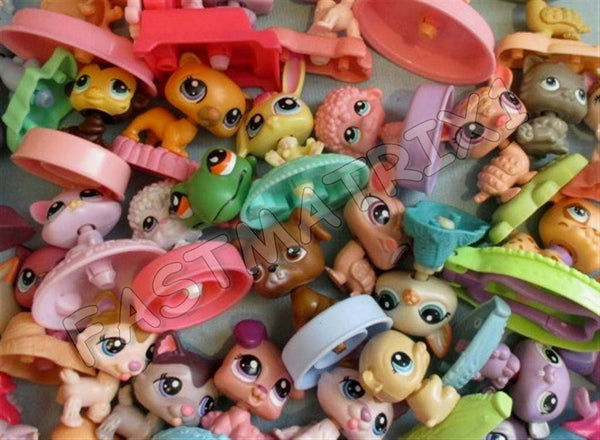 Littlest Pet Shop LPS Lot 10 RANDOM McDonalds Pets Dogs Cats SURPRISE!