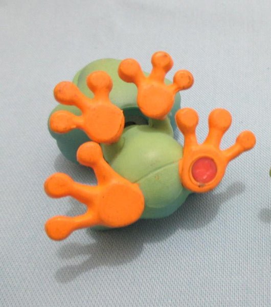 Littlest Pet Shop 264 Green Frog w Orange Eyes Authentic Apr5j