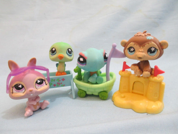 Littlest Pet Shop Lot 8 RANDOM (4 Pets + 4 Accessories) 100% Authentic SEE VIDEO