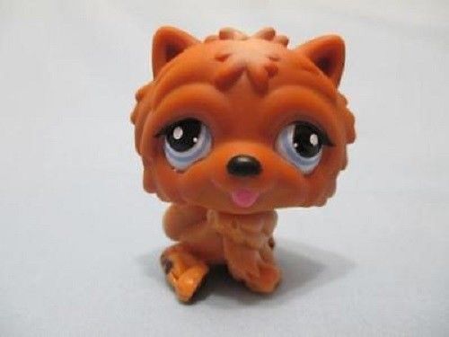LIKE NEW Littlest Pet Shop Brown Chow Chow 1831 Dog Authentic  DEC08J