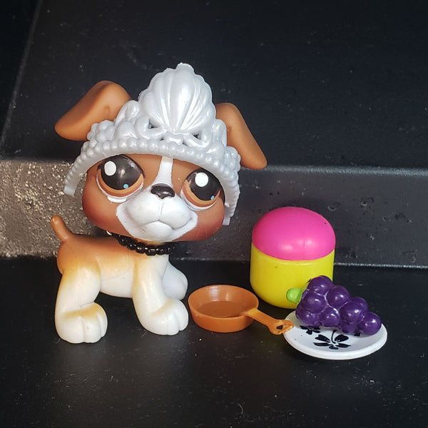 Littlest Pet Shop Royal Snack Boxer 25 with Random Accessories Set Authentic Sep20ni SEE VIDEO
