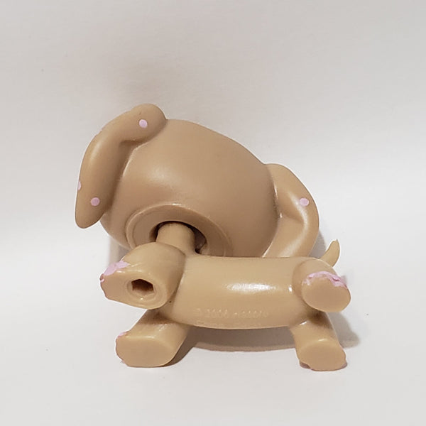 Littlest Pet Shop Dachshund Dachsund Duchshund  Weiner Dog 909 RARE HTF  Authentic Original Lps DEC04J