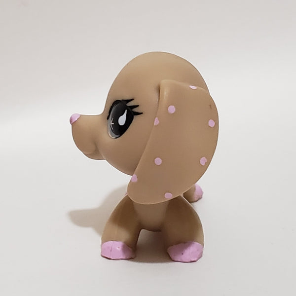 Littlest Pet Shop Dachshund Dachsund Duchshund  Weiner Dog 909 RARE HTF  Authentic Original Lps DEC04J