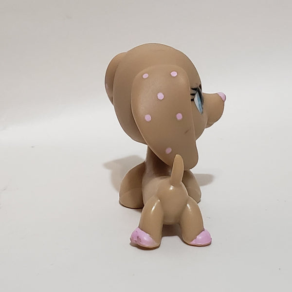 Littlest Pet Shop Dachshund Dachsund Duchshund  Weiner Dog 909 RARE HTF  Authentic Original Lps DEC04J