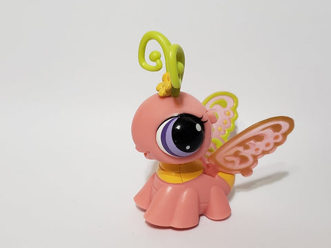 Littlest Pet Shop Pink Walkable Butterfly 2164 Authentic LPS W/ BATTERIES JAN13NTW