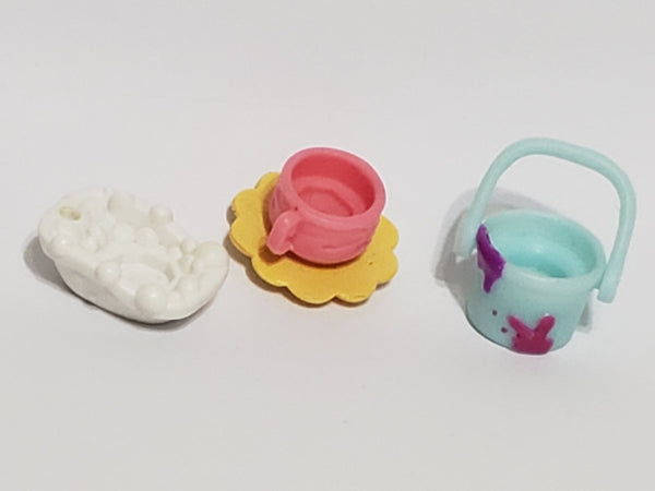 Littlest Pet Shop Set of 3 Habitat Accessories for Teeniest Tiniest Pets Authentic LPS JAN13NTW