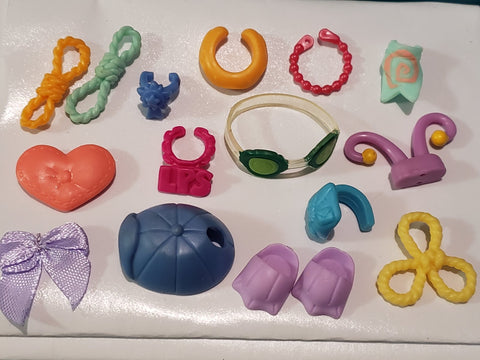 Littlest Pet Shop Lot of Fashion Glasses Collar Accessories Set Authentic LPS Jan15ni
