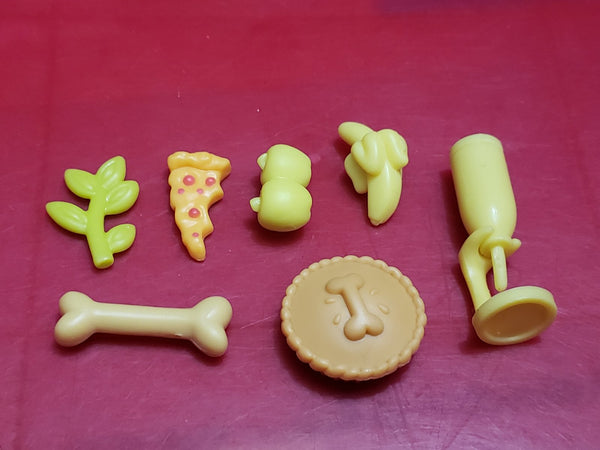 Littlest Pet Shop Lot of Yellow Mix Food Accessories Set Authentic LPS Jan18ni