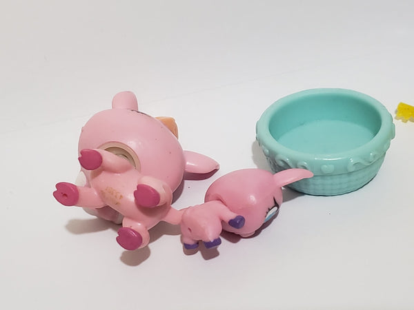 Littlest Pet Shop Lot of 2 New Generation Pets Warhog Warren Plainley 3893 & Baby Pig 3775 Authentic LPS Jan19ni