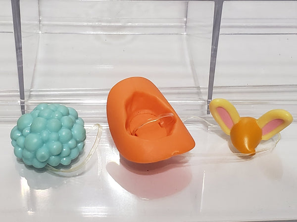 Littlest Pet Shop Lot of 3 Hat Accessories w/ Original Rubber Band Authentic LPS Jan22ni