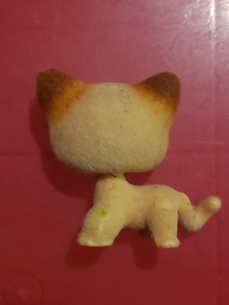 Littlest Pet Shop Cat Shorthair Siamese 318 US Seller Authentic Has Initial Jan30na