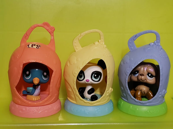 Littlest Pet Shop Lot of 3 McDonalds Happy Meal Toys Bird Feb16ni