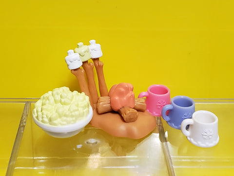 Littlest Pet Shop Rare Camping Marshmallow Popcorn and Winter Cups Accessories Set LPS Authentic Feb19ni