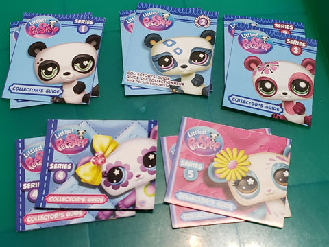 Littlest Pet Shop Lot of 10 Booklets Series 1-5 Authentic LPS Apr28n
