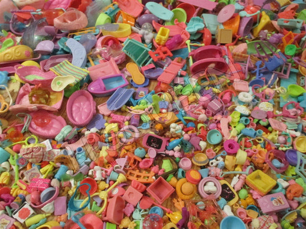 Littlest Pet Shop Lot 8 RANDOM Accessories Grocery, Baskets +1 SURPRISE LPS PET SEE VIDEO