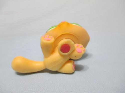 Littlest Pet Shop 94 Yellow Sitting Tabby Kitty Cat Authentic Lps Aug1n