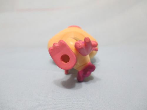 LIKE NEW Littlest Pet Shop 1416 Yellow Purple Pink Ostrich Bird Blue Eyes Authentic Lps OCT26J