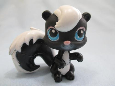 Littlest Pet Shop LPS 85 Squirrel Chipmunk Skunk Black White Authentic LPS Dec8n