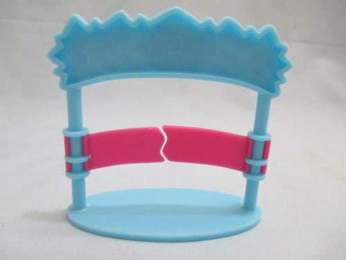 Littlest Pet Shop Accessory Blue Pink Pony Horse Race start finish line Authentic NOV19J