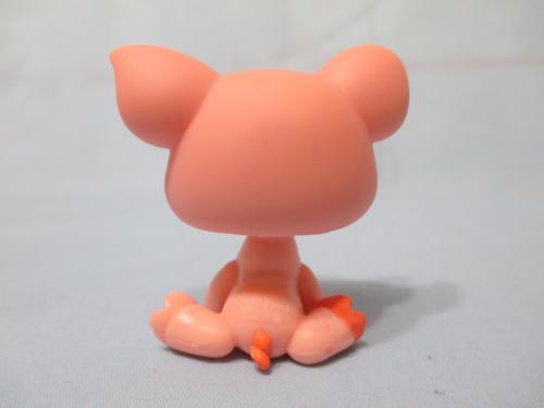 LIKE NEW Littlest Pet Shop Pig 622 Sitting Pink Spotted Aqua Polka Dot Authentic Lps Dec03n