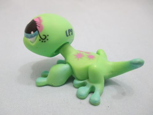Littlest Pet Shop Gecko Lizard Iguana Green Purple 1215 Authentic Lps FEB14J