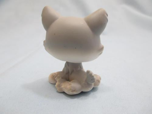 LIKE NEW Littlest Pet Shop 70 Gray And White Siberian Husky Teal Blue Eyes Puppy Dog Authentic Lps Dec29ni