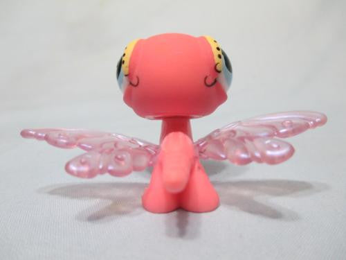 LIKE NEW Littlest Pet Shop Dragonfly 503 Pink w Blue Eyes Authentic Lps Feb25ni