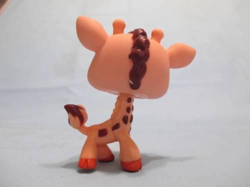 Littlest Pet Shop  Giraffe Peach Brown Safari Blue Eyes 1488 Authentic Lps Feb21ni