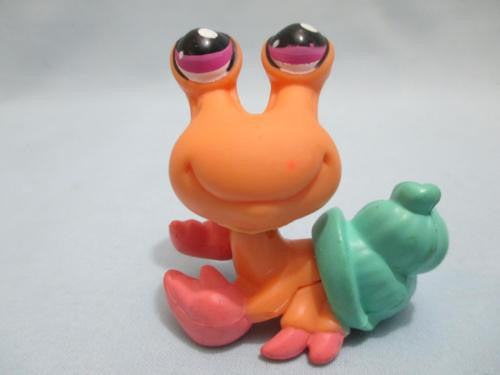 LIKE NEW Littlest Pet Shop 1492 Peach Pink Hermit Crab Authentic LPS Feb12nn