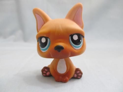 LITTLEST PET SHOP 1847 PET ON THE GO BOXER DOG for AIRPLANE Authentic Dec29ni