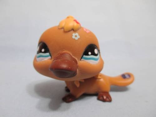 LIKE NEW Littlest Pet Shop 1395 Special Edition Brown Platypus Authentic Lps Dec19ni