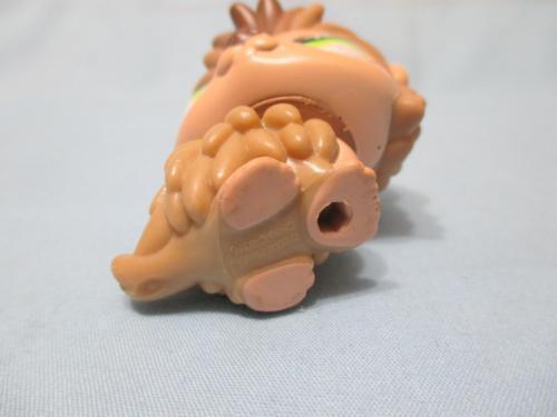 LIKE NEW Littlest Pet Shop Porcupine Hedgehog Tan and Brown with Star Green Eyes 861 Authentic Lps Nov12ni