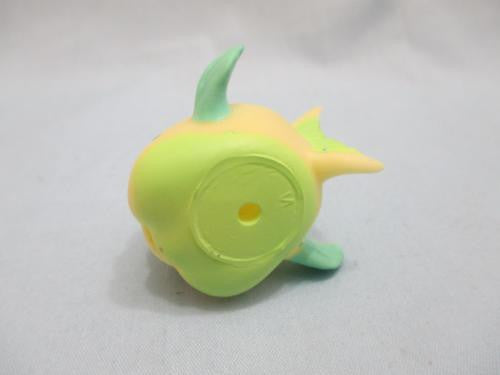 Littlest Pet Shop LPS Yellow Green Puffer Fish Purple Eyes 519 Authentic Lps Apr6j