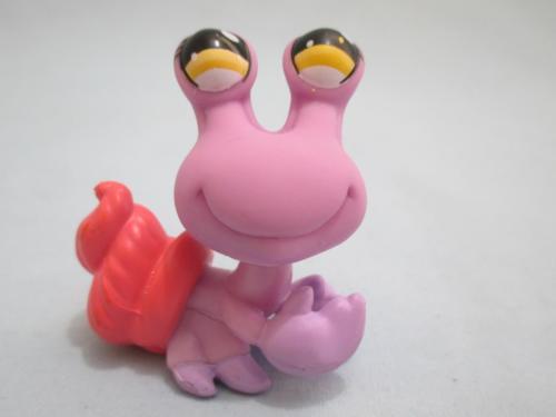 LIKE NEW Littlest Pet Shop Purple Pink Shell Hermit Crab Yellow Eyes 1141 Authentic Dec05ni