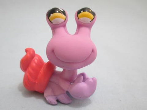 LIKE NEW Littlest Pet Shop Purple Pink Shell Hermit Crab Yellow Eyes 1141 Authentic Dec05ni