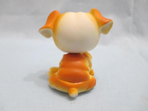 LIKE NEW Littlest Pet Shop Golden Brown Bulldog Puppy Dog 46 Authentic Lps Dec05ni