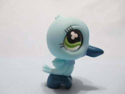 Littlest Pet Shop Bird Hummingbird Blue Lavender with Green Clover Eyes 846 Authentic Lps Nov18ni