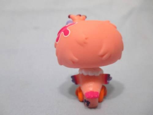 LIKE NEW Littlest Pet Shop Owl Pink Sparkle Glitter Shimmer n Shine 2345  Authentic AIK DEC08J