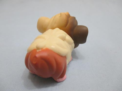 LIKE NEW LITTLEST PET SHOP GUINEA PIG CREAM & BROWN w/ BLUE EYES HAMSTER GERBIL 1418 Oct29ni