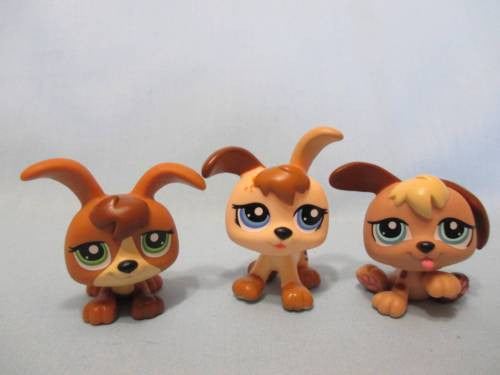 Littlest Pet Shop Lot Puppy Dog Triplets 1338 1339 1340 Authentic Lps APR14J