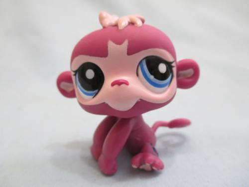 Littlest Pet Shop 1737 Magenta Purple Monkey W/ Blue Eyes Authentic Lps Mar19ni