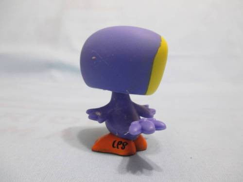 LIKE NEW Littlest Pet Shop 1783 Bright Purple and Yellow Toucan Bird Authentic Lps AUG16K