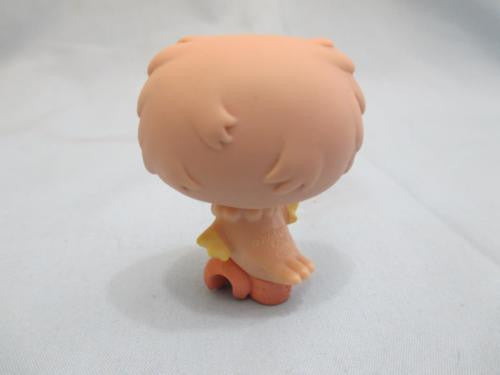 LIKE NEW Littlest Pet Shop Tan Beige Owl Blue Raindrop Eyes 674 Authentic DEC08J