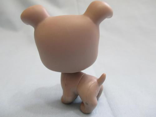 LIKE NEW LITTLEST PET SHOP DOG JACK RUSSELL TERRIER GREY w TEAL EYES 1463 Authentic Feb19ni