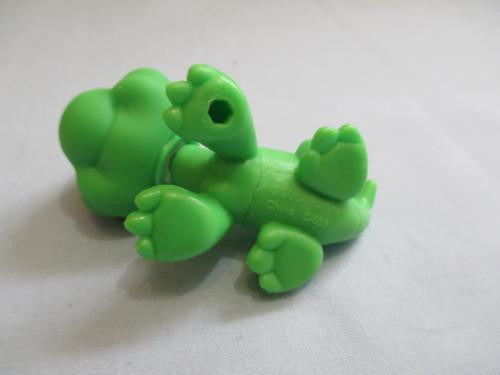 LIKE NEW Littlest Pet Shop 651 Green and Yellow Iguana with Blue Eyes Authentic Nov30npoHG