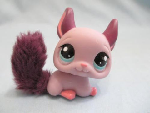 Littlest Pet Shop 2415 Purple Chinchilla Fluffy Tail LPS Authentic AIK APR19J