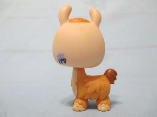 Littlest Pet Shop RARE Yellow & Tan Llama 1460 Authentic Lps Nov8ni