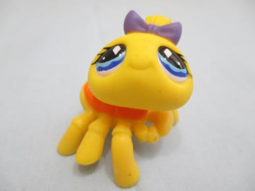 Littlest Pet Shop Spider Yellow Blue Eyes 593 Authentic Lps SEE VIDEO ...